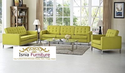 kursi-tamu-sofa-minimalis Jual Sofa Tamu Retro Style Bahan Busa Tebal Kombinasi Jok Kancing Modern