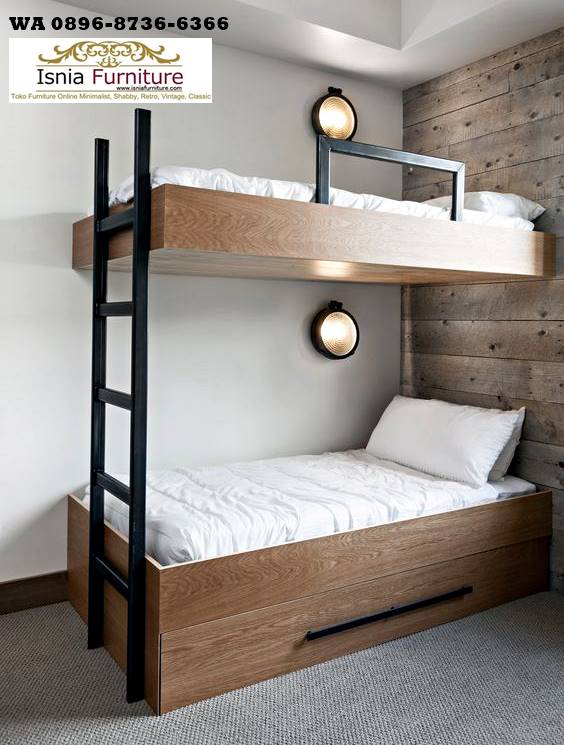 kayu-tempat-tidur-tingkat-1-1 Jual Custom Tempat Tidur Modern Tingkat